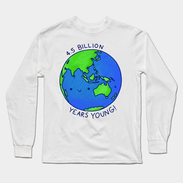 4.5 Billion Years Young Long Sleeve T-Shirt by Brittany Hefren